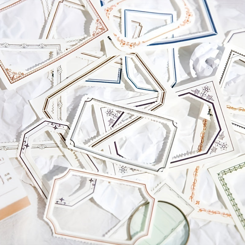 50pcs Vintage Poetry Material Paper Collage Cards Junk Journal Planner