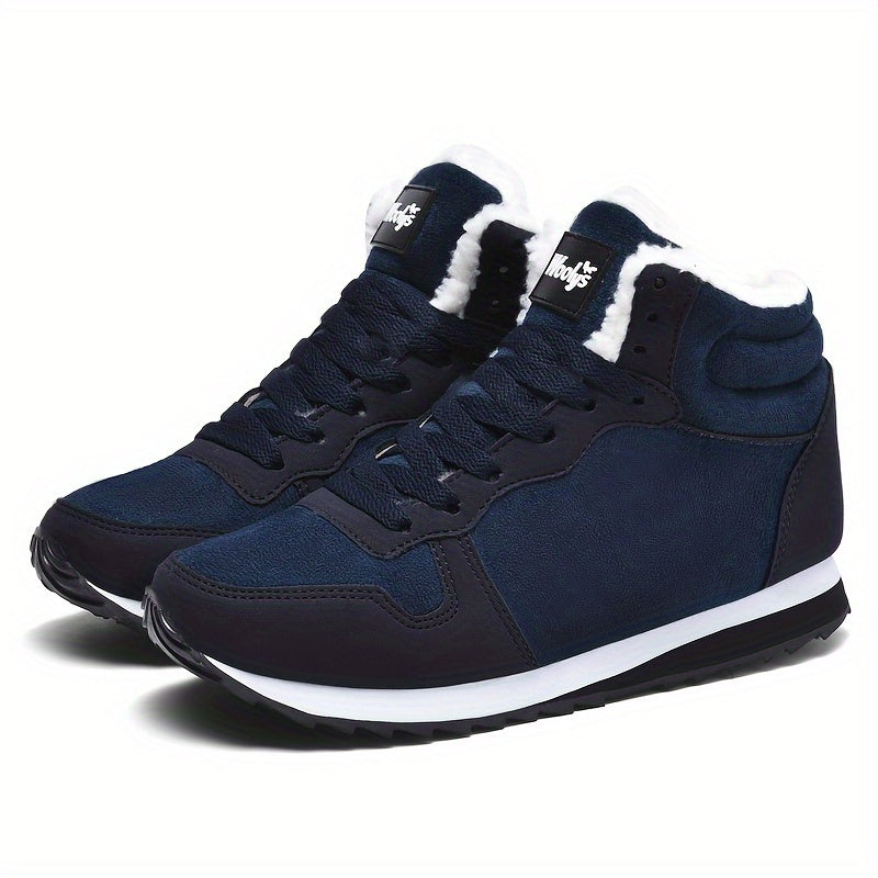 Women's Winter Thermal Snow Boots Plush Lined Lace Up Sneakers