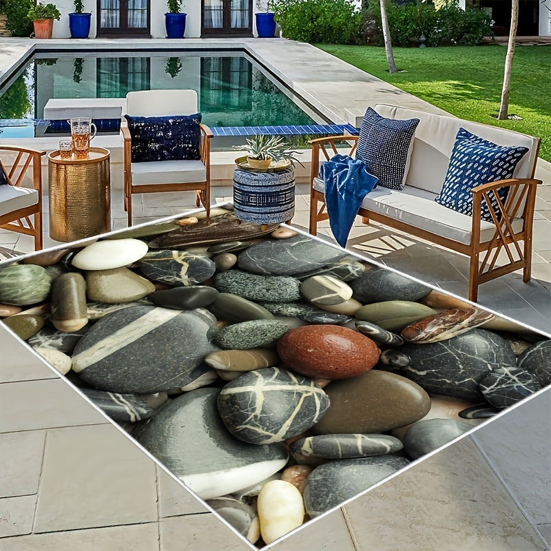 Soft Crystal Velvet Outdoor Rug Non-Slip Machine Washable 55x71