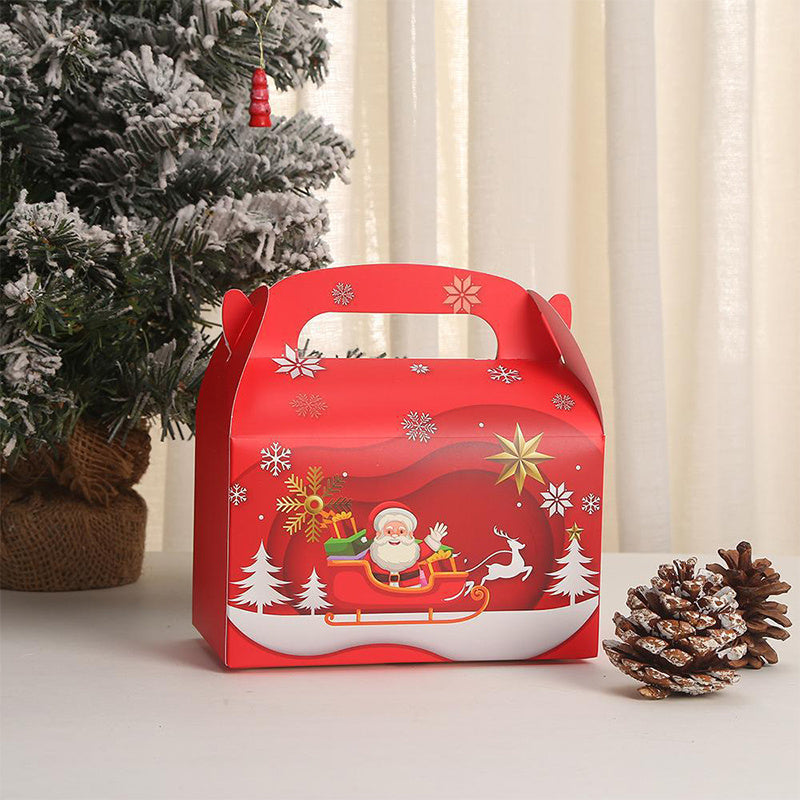 5pcs Christmas Cake Boxes Small Gift Packaging Box