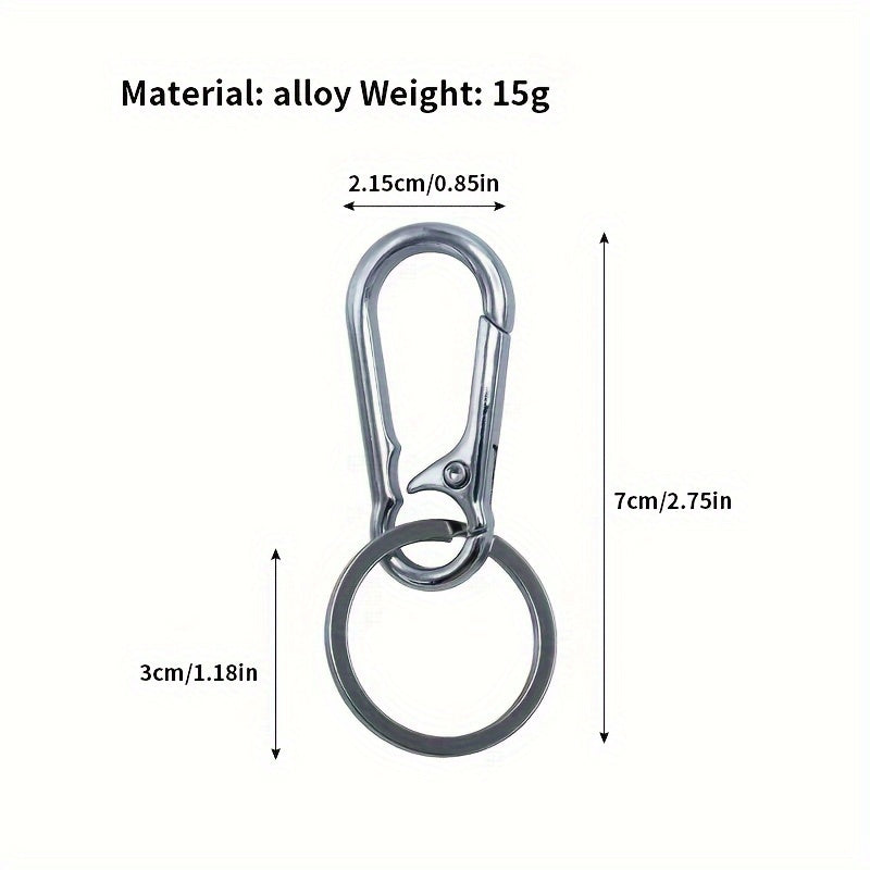 Stainless Steel Keychain Anti-lost Hanging Buckle Pendant