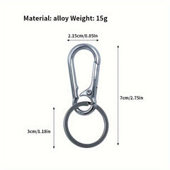 Stainless Steel Keychain Anti-lost Hanging Buckle Pendant