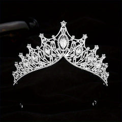 Crystal Headband Bridal Silvery Hair Band Princess Crown Head Jewelry Hair Acces