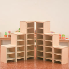 1:12 Doll House Mini Furniture Wooden Standing Cabinet Storage