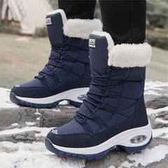 Women's Waterproof Snow Boots Warm Plush Lined Hiking Boots