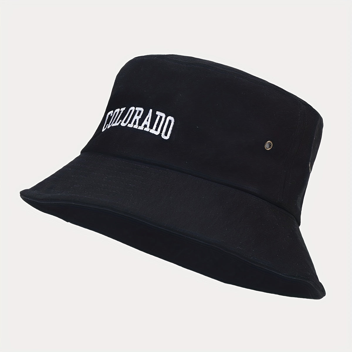 Letter Embroidery Bucket Hat UV Protection Sunshade Basin Hat