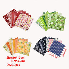 30pcs Colorful Cotton Fabric Cloth Patchwork DIY Craft Material Random