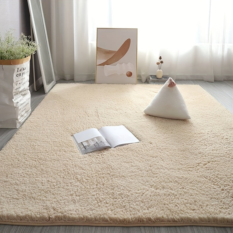 Modern Plush Living Room Rug Soft and Durable Floor Mat for Bedroom Bedside