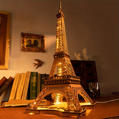 Eiffel Tower 3D Wooden Puzzle For Teens Adult Decoration