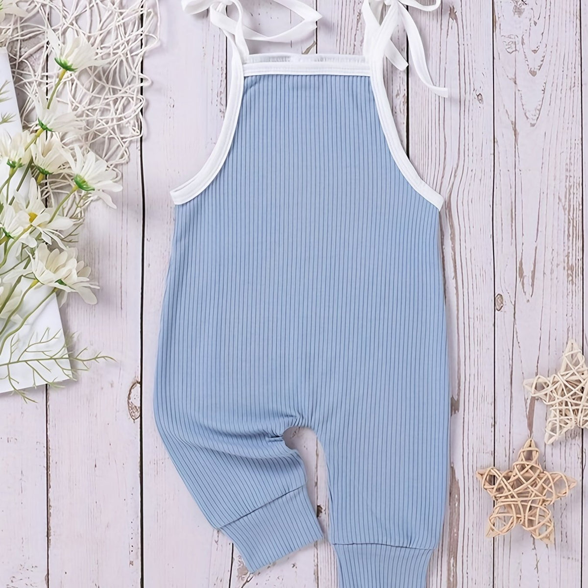 Baby Solid Cami Jumpsuit Summer Sleeveless Overalls