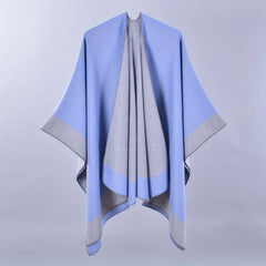 Double Large Shawl Classic Cashmere Tassel Warm Cape Scarf Blanket Wraps