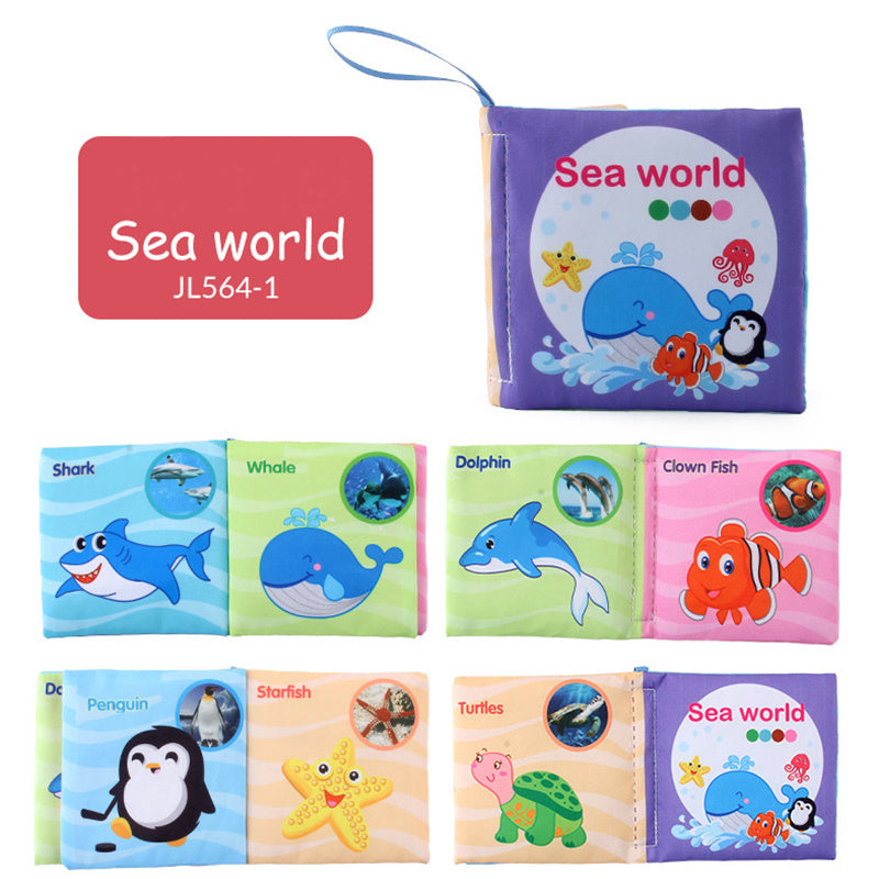 Educational Baby Cloth Books English Animal Fruit Cognitive