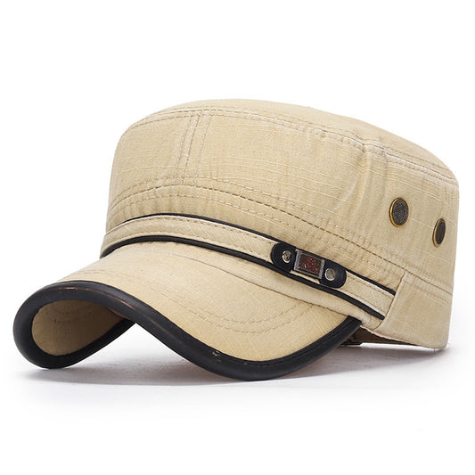 Solid Retro Military Style Cap Outdoor Sport Hat