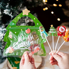 10pcs Christmas Gift Bags Candy Packaging Birthday Parties
