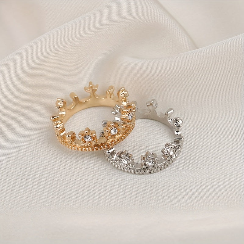 Dollhouse Crown Set with Crystal Diamonds - Halloween Decor
