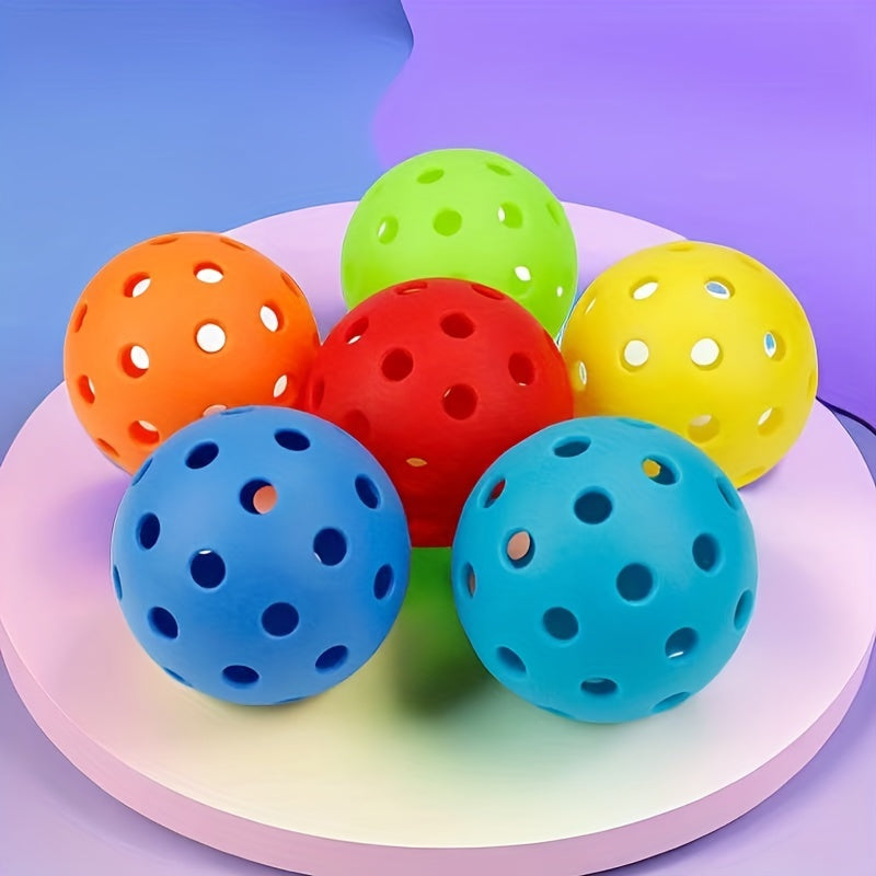 4pcs Pickleballs Balls 40 Holes for Training and Entertainment