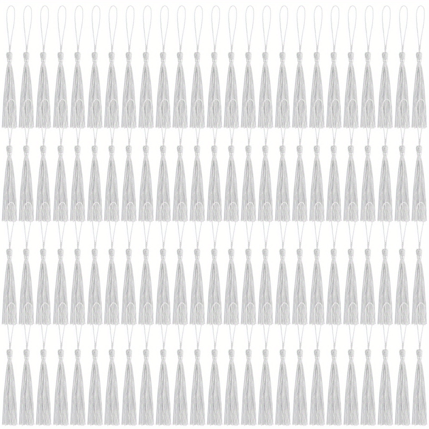 100pcs 144pcs Bookmark Tassels For Crafts Keychain Graduation