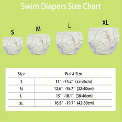 Reusable Swim Diaper for Baby Boys & Girls 0-3T