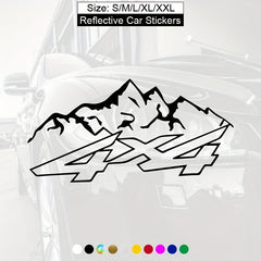 4X4 Mountain Offroad Car Stickers Bumper Waterproof Decal Auto Accessories