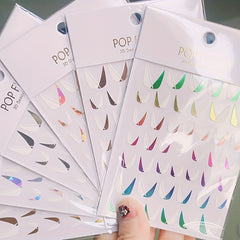 1pc French Nail Art Sticker 3D Self Adhesive Decals U Shape Nail Guides