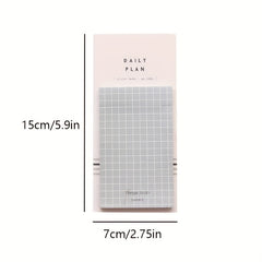 50-Sheet Tearable Sticky Week Monthly Planner Pad