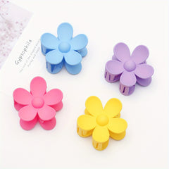 Creative Flower Hair Claw Matte Hair Claws For Ladies And Girls