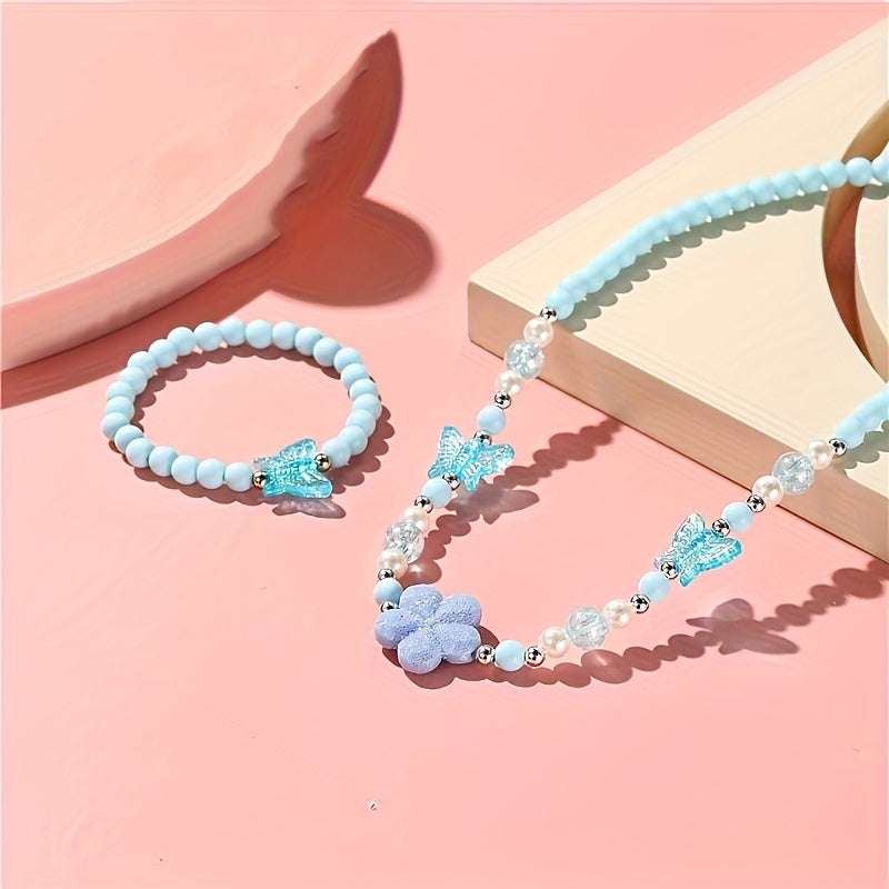 2pcs Necklace Set Decorative Ornaments Stylish Hand Jewelry