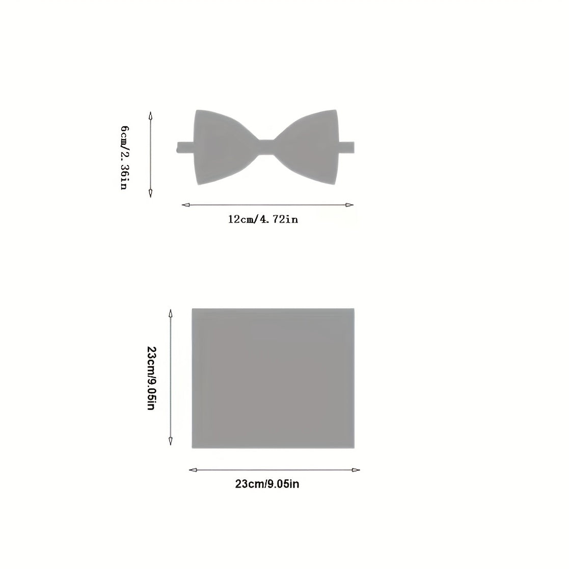 Pink Classic Bow Tie & Cufflinks Set for Men