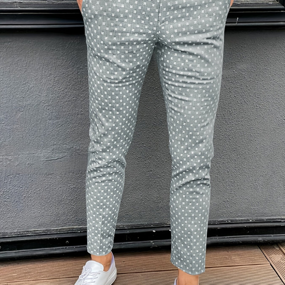 Men's Vintage Style Casual Dress Pants for Spring Summer