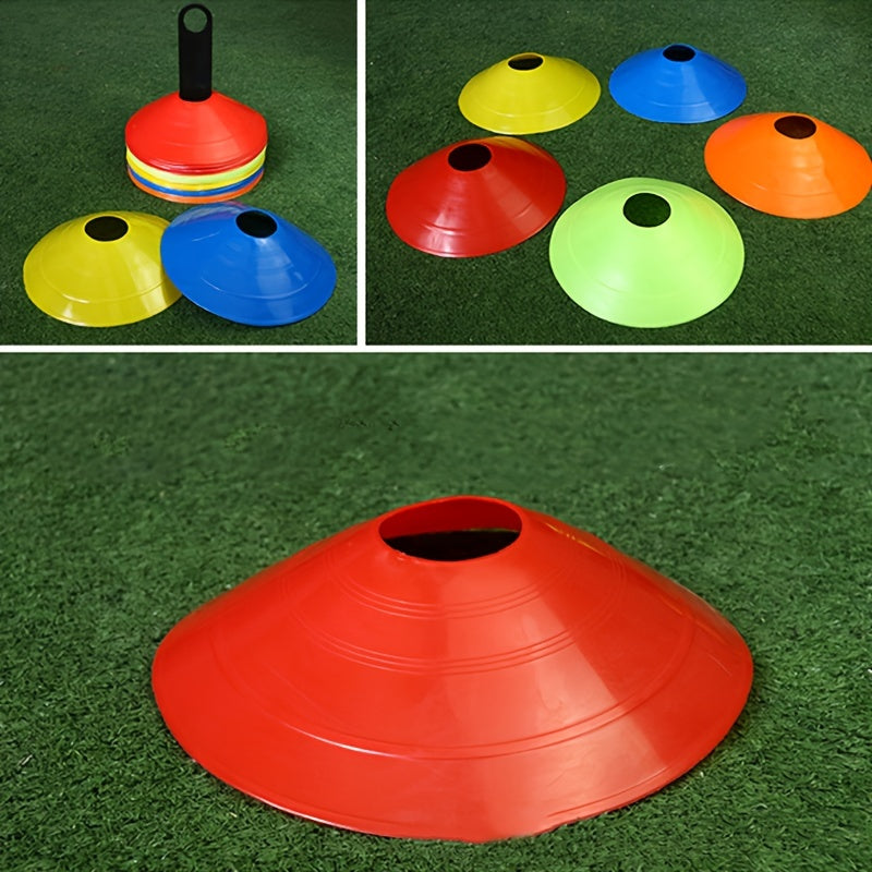 10pcs Football Training Marker Soccer Ball Training Disc Marker Cone