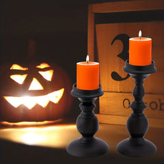 Metal Columnar Candlestick Retro Autumn Candlestick