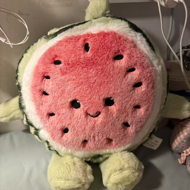 Round Watermelon Doll Soft and Comfortable Home Decoration