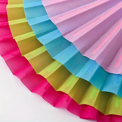 Colorful Plastic Chinese Style Folding Fan for Dance Clothing