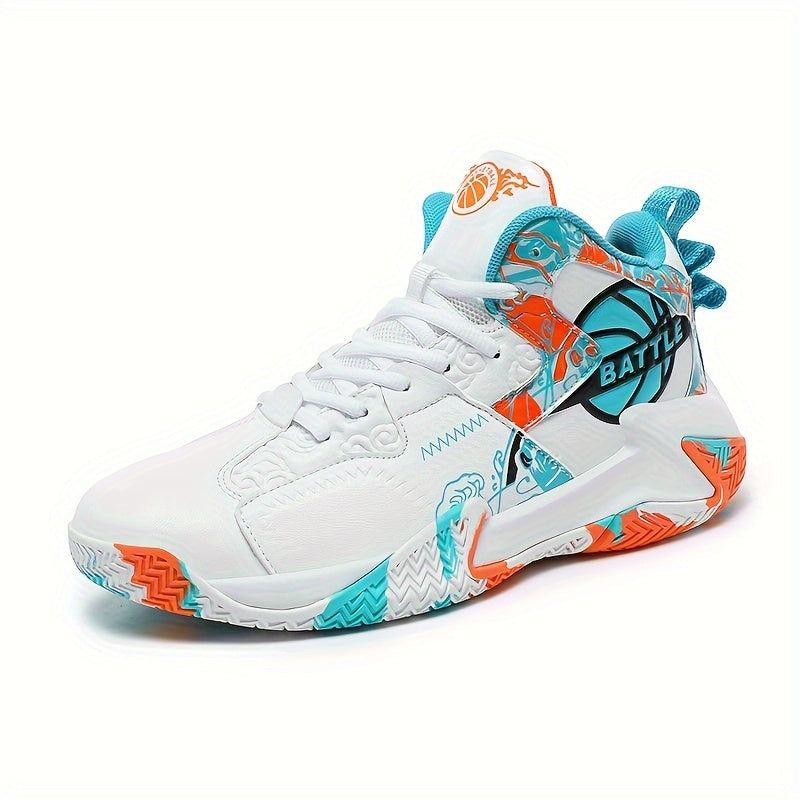 Men's High Top Basketball Shoes Soft Sole Shock Absorption