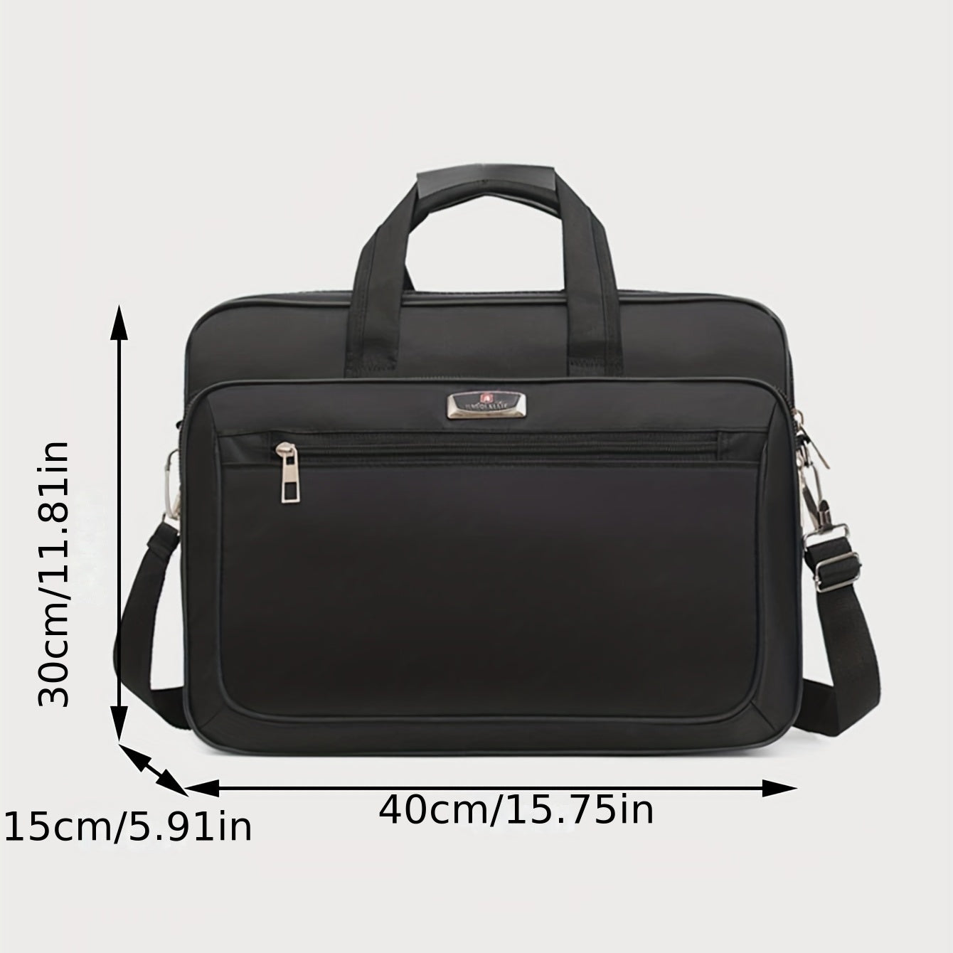 Large Capacity Functional Laptop Bag, Horizontal Portable Computer Bag