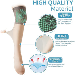 3 Pairs Elastic Thigh High Socks Over The Knee Stockings