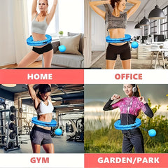 Detachable 28 32 Sections Fitness Hoop Solid Ball Outdoor Pilates Ring