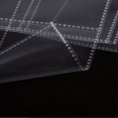 10pcs Transparent Loose Leaf Replacement Bag A5 Card Book 4 Compartments