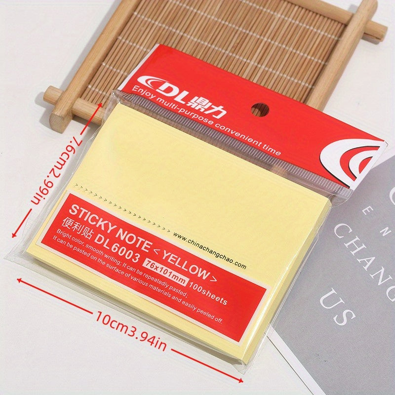 Yellow Sticky Notes Notepad Office Stationery