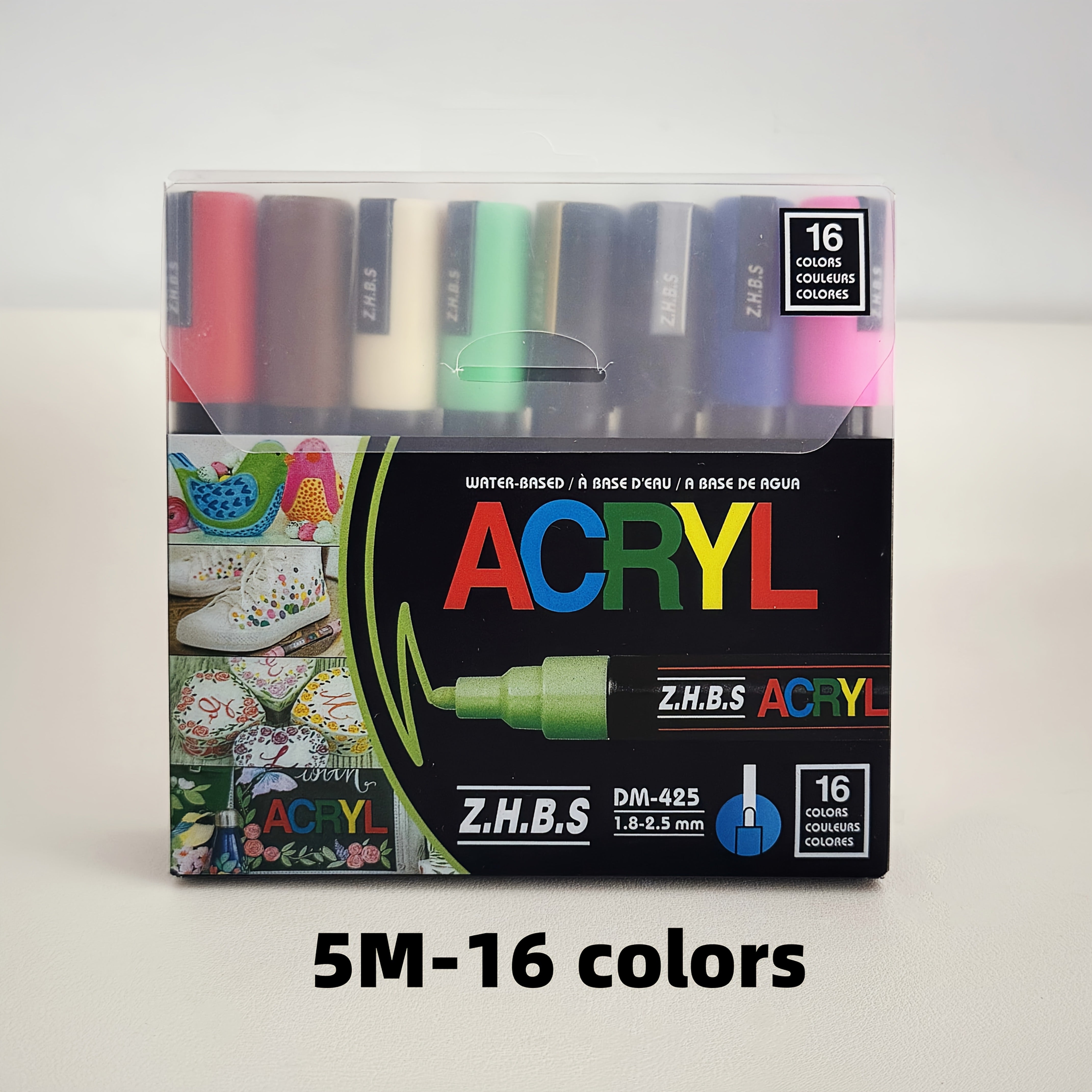 Acrylic Marker Pen Medium Nib 1.8-2.5mm - Professional Artistic Use