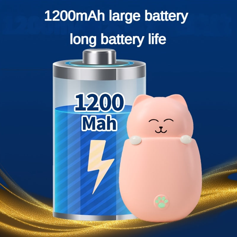 Mini 1200MAh Hand Warmer Wireless Colorful Lights Outdoor Winter Activities