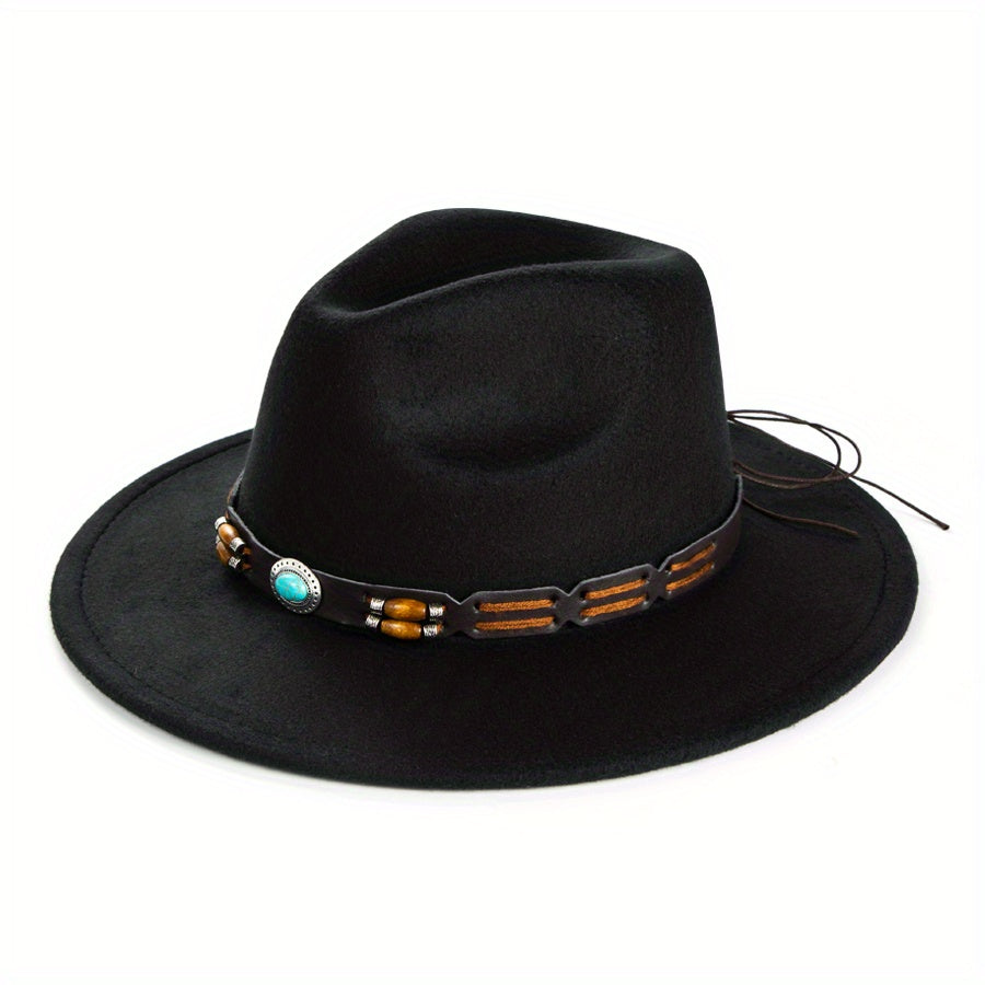 Men's Charm Big Brim Top Hat Jazz Hat