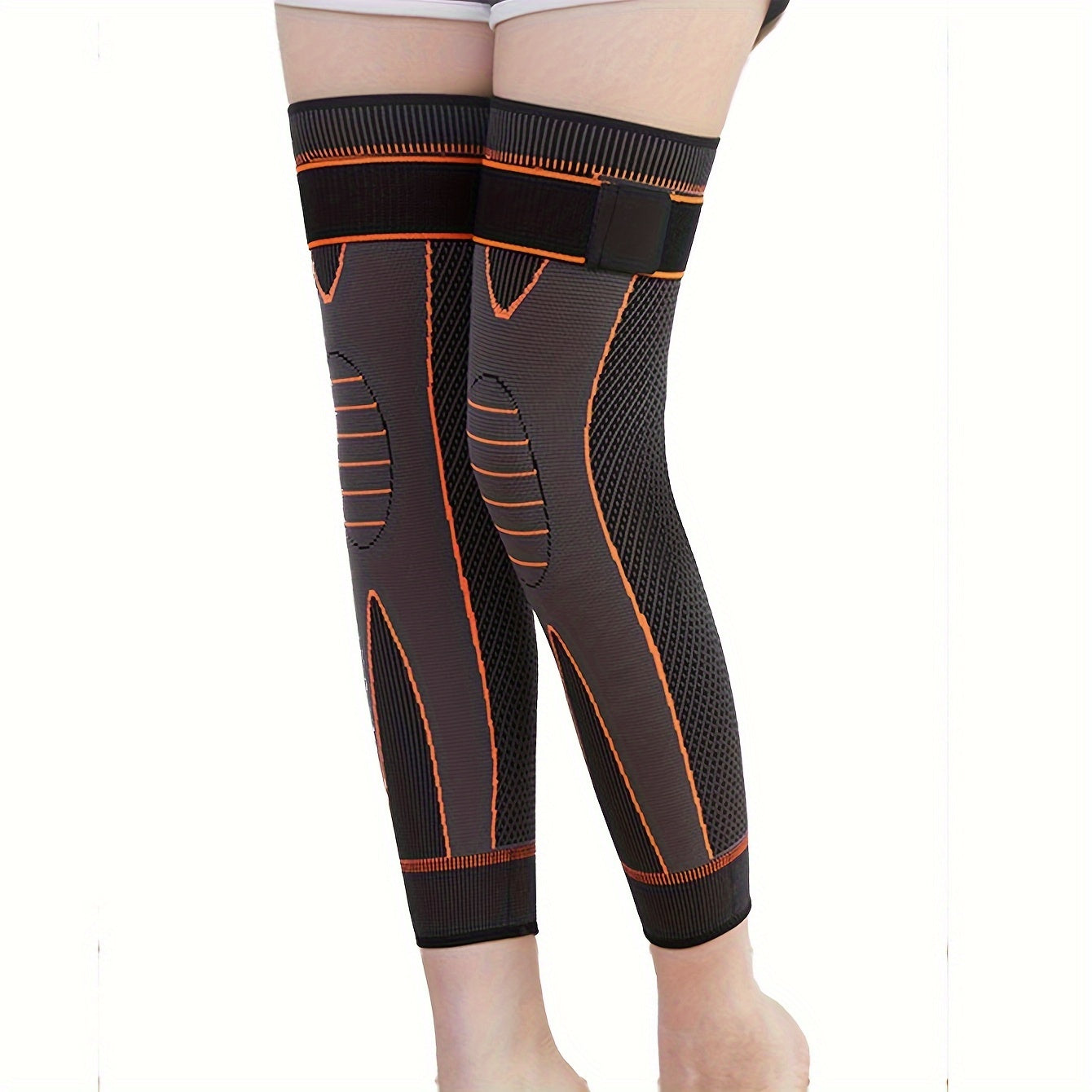 Compression Knee Long Strap Warm Knee Pads for Sports