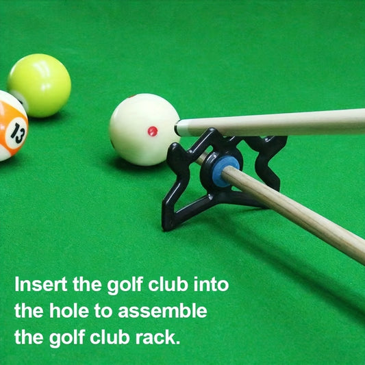 Portable Billiards Pole Holder with Adjustable Forks