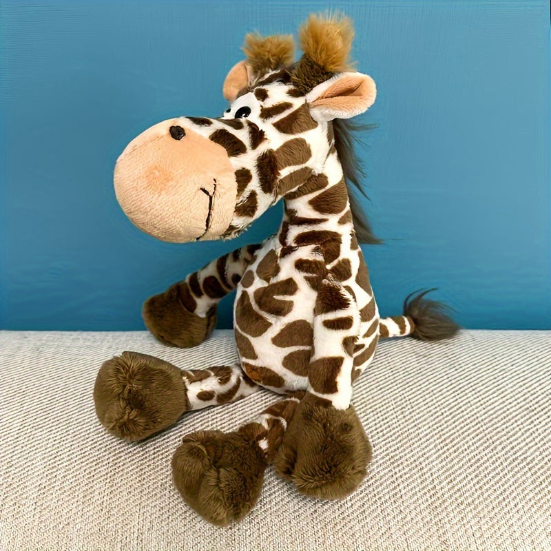 Realistic Plush Giraffe Toy for Kids 0-3 Years - Cuddly Stuffed Doll
