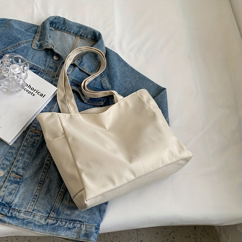 Casual Pocket Tote Bag Shoulder Handbag for Work School Travel