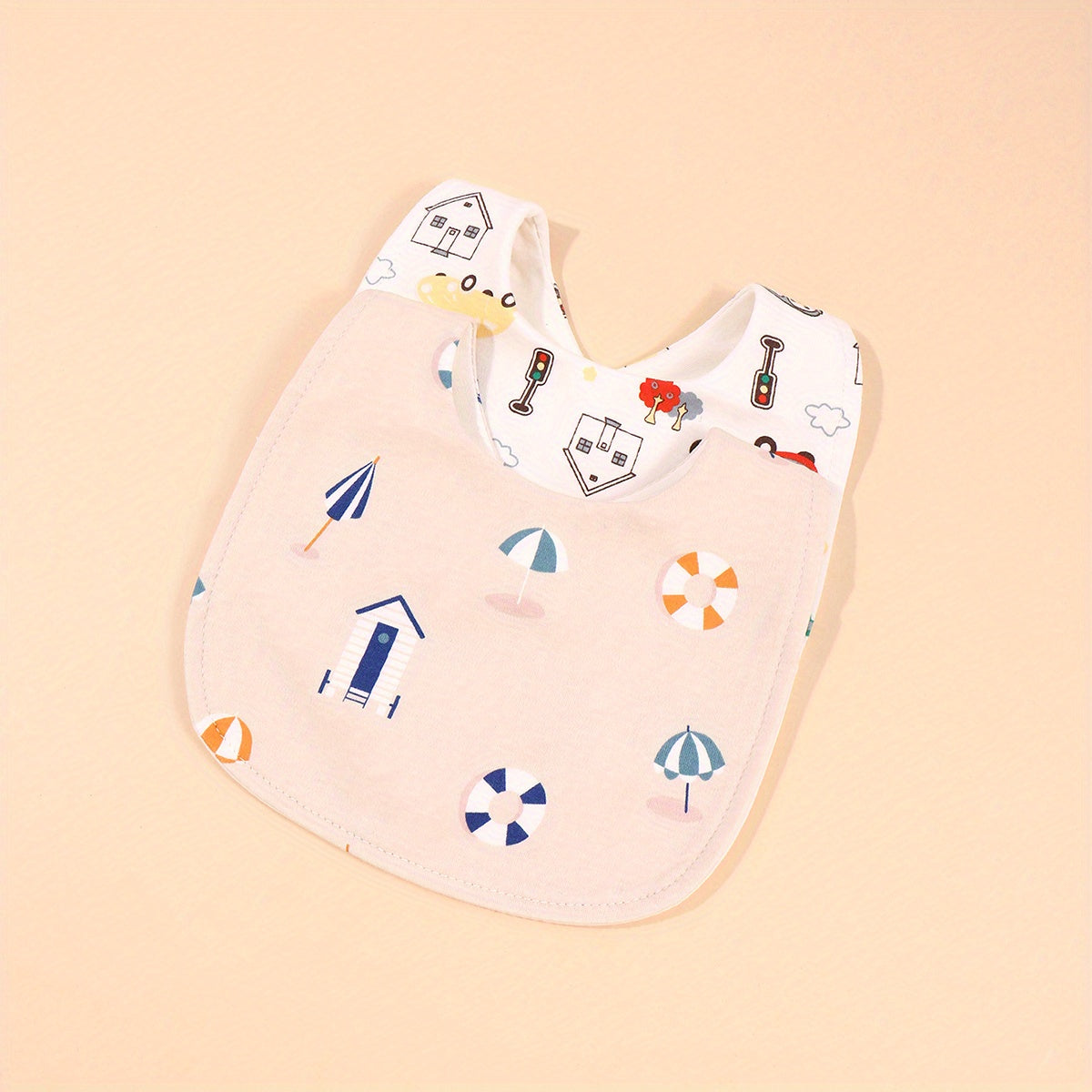 2pcs U Shaped Newborn Bibs Waterproof Anti dirty Bibs