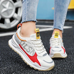 Women's Colorblock Sneakers Non Slip Breathable Mesh Lace Up