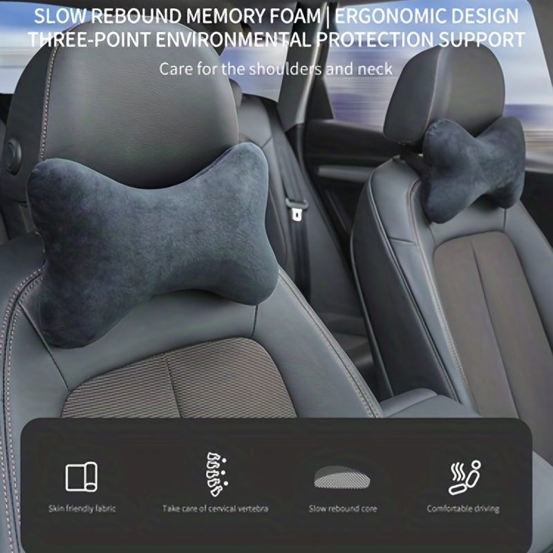 Car Headrest Pillow Memory Cotton Neck Support Pillow