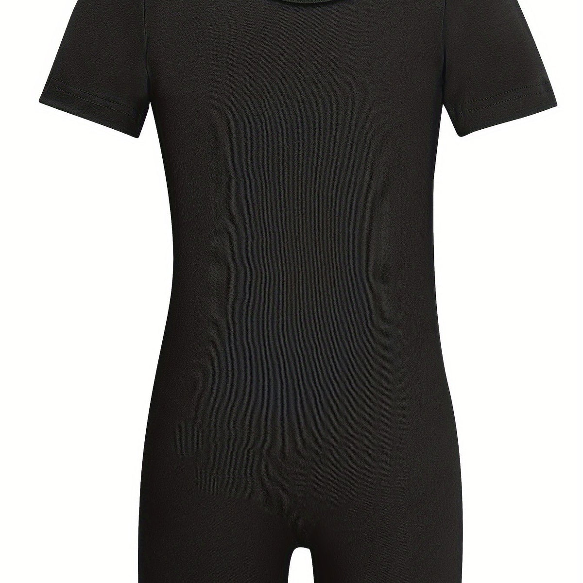 Kids Short Sleeve Gymnastics Romper Suit For Dance Performance